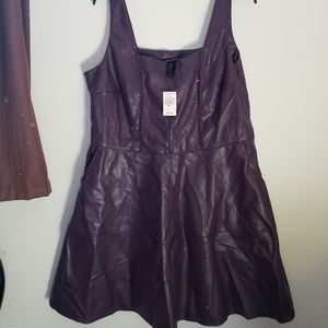 Size 18/20 Leather like Dress